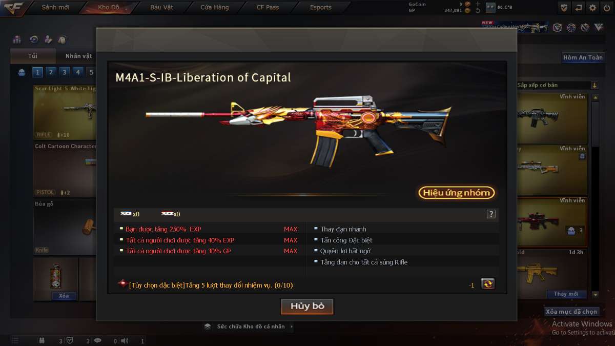 shop acc cf uy tin gia re